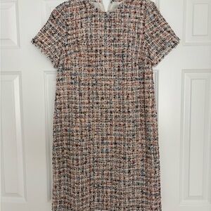 Ann Taylor Multicolor Tweed Dress
